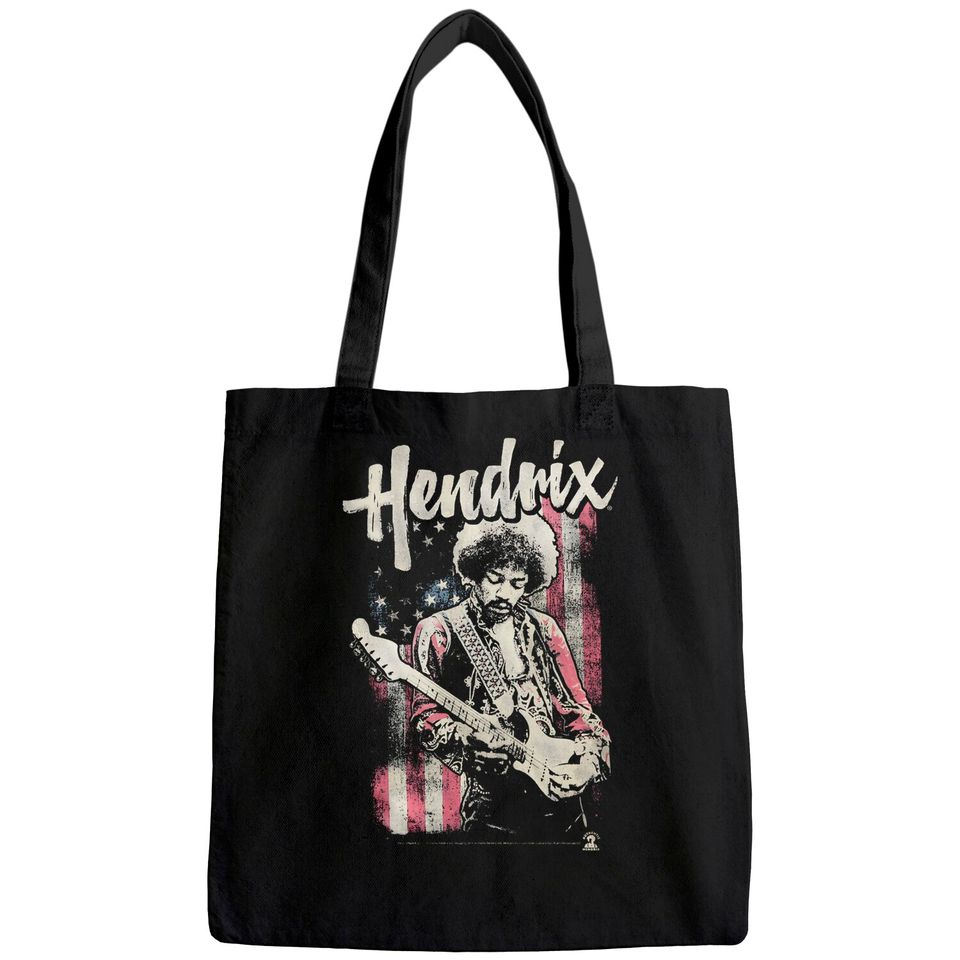 Jimi Hendrix - Mens Flag Hendrix Tote Bag