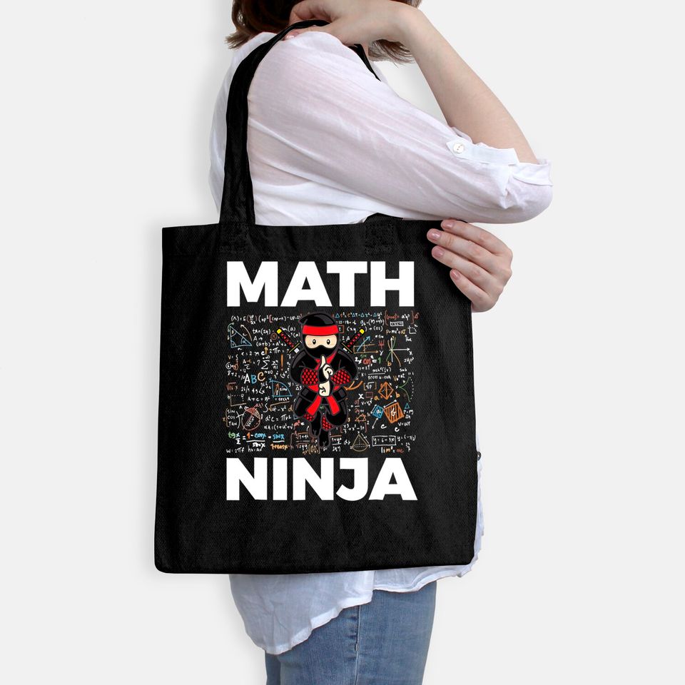Math Ninja Tote Bag For Mathematics Teacher Student