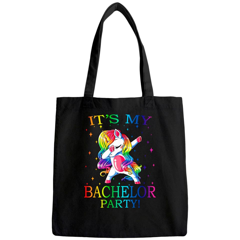 It's My Bachelor Party Unicorn Tote Bag