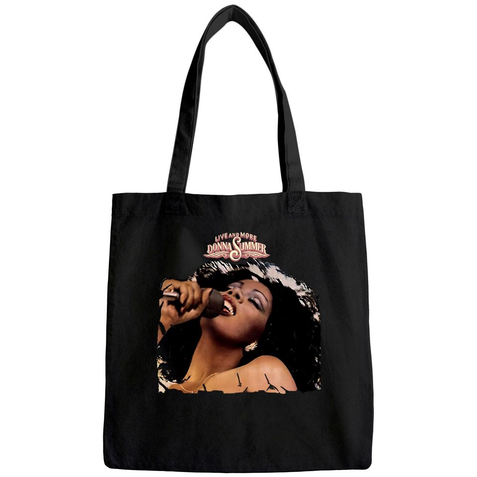 Donna Summer Live and More Casual Music Theme Classic Men's Short Sleeve Tote Bag