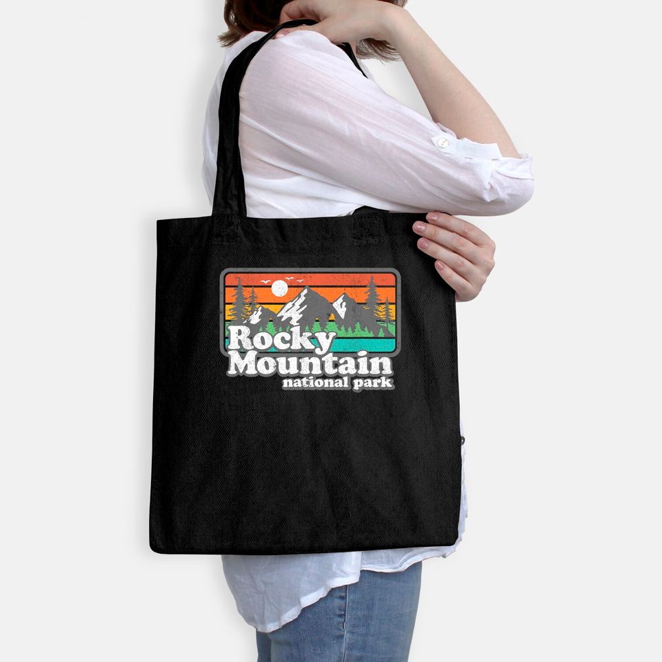 Rocky Mountain National Park Colorado Hiking Camping Gift Tote Bag
