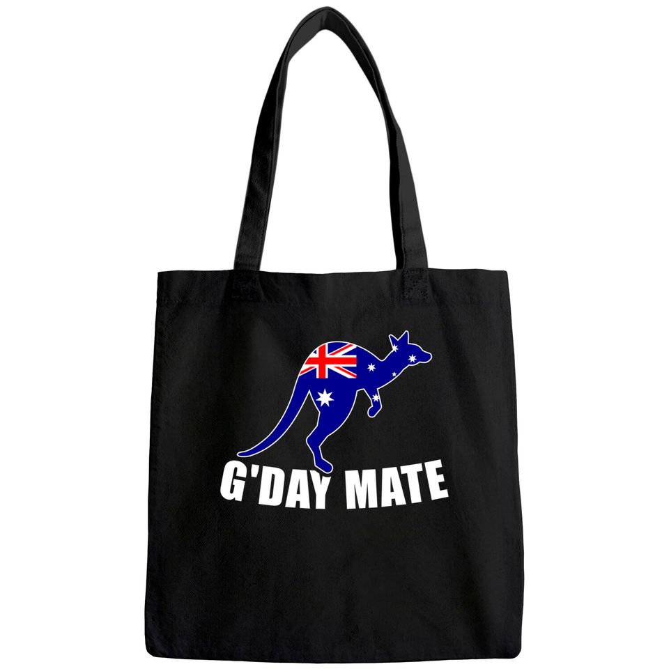 Australia Flag Kangaroo Tote Bag