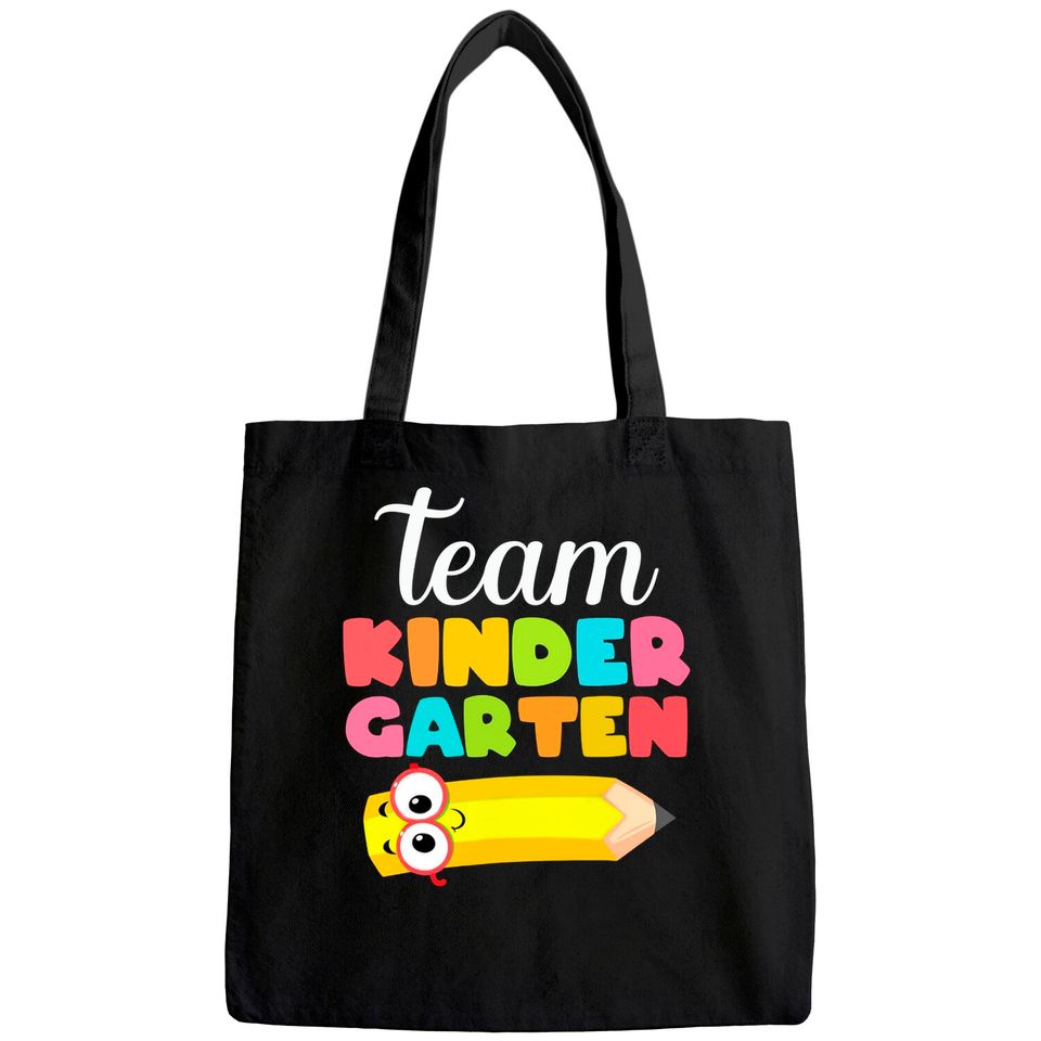 Team Kindergarten Teacher Student Back To School Tote Bag
