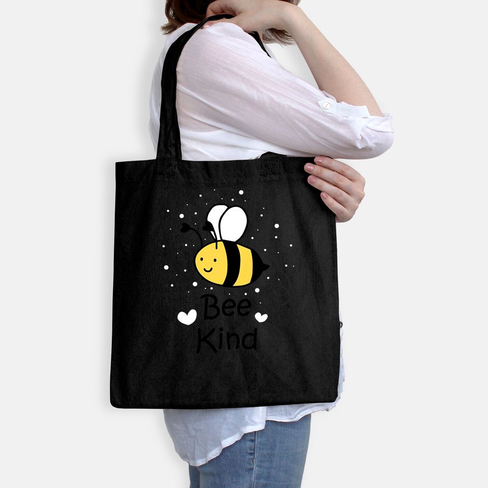 Kids Be Kind Bumble Bee Cute Inspirational Tote Bag