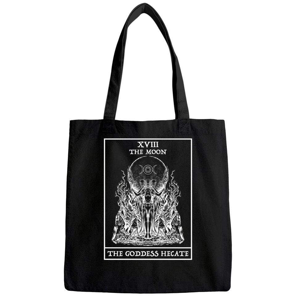 The Goddess Hecate Tarot Card Moon Witch Wiccan Witchy Tote Bag