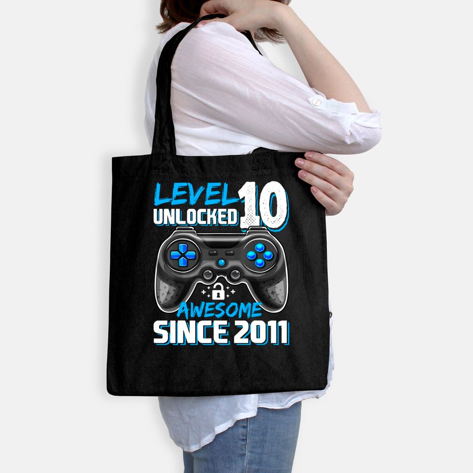 Level 10 Unlocked Awesome Video Game Gift Tote Bag