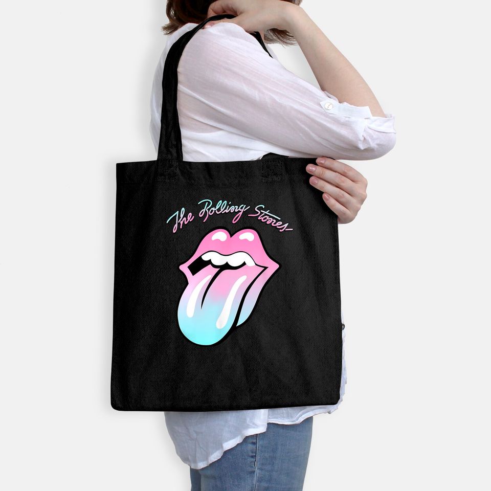  Rolling Stones Gradient Tongue Tote Bag