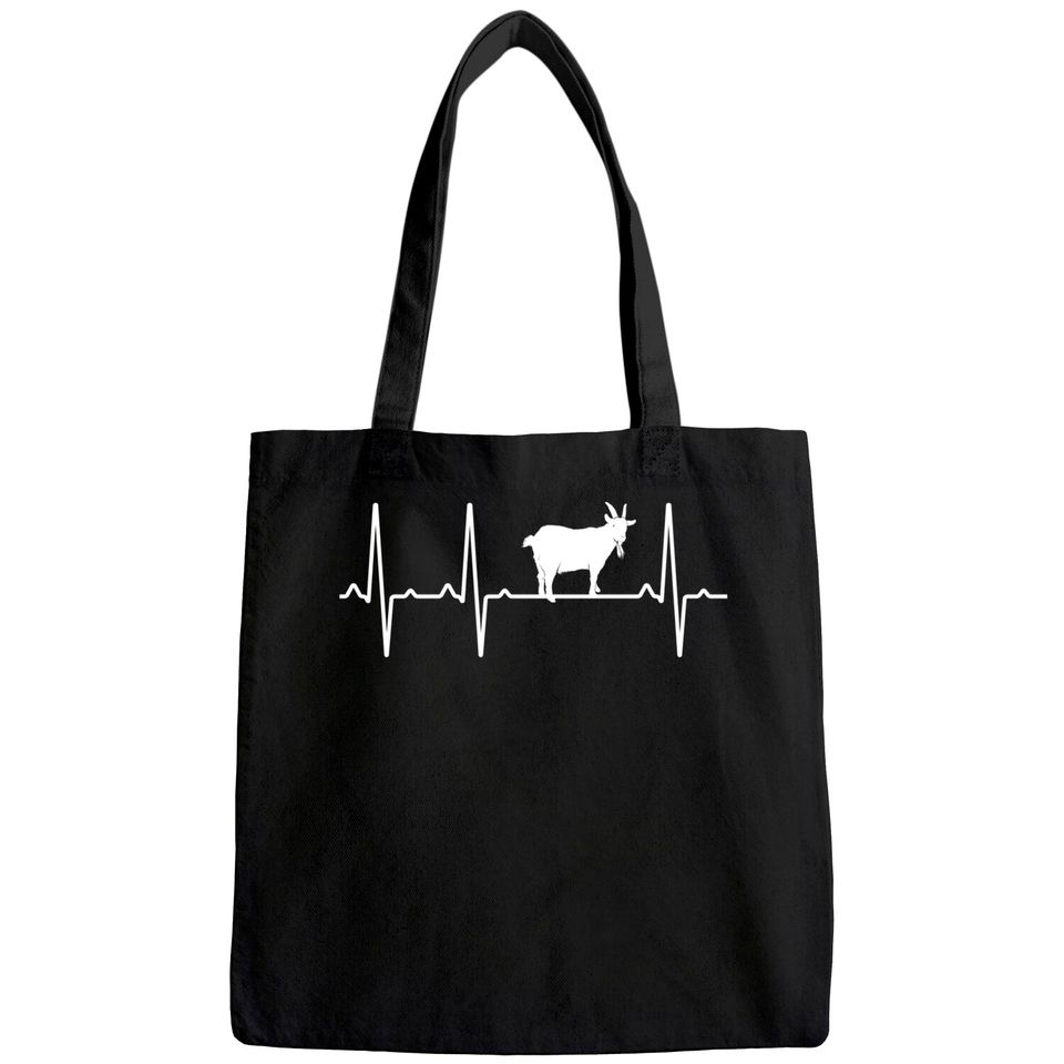 Chamois Heartbeat Gift For Men Women Goat antelope Lover Tote Bag