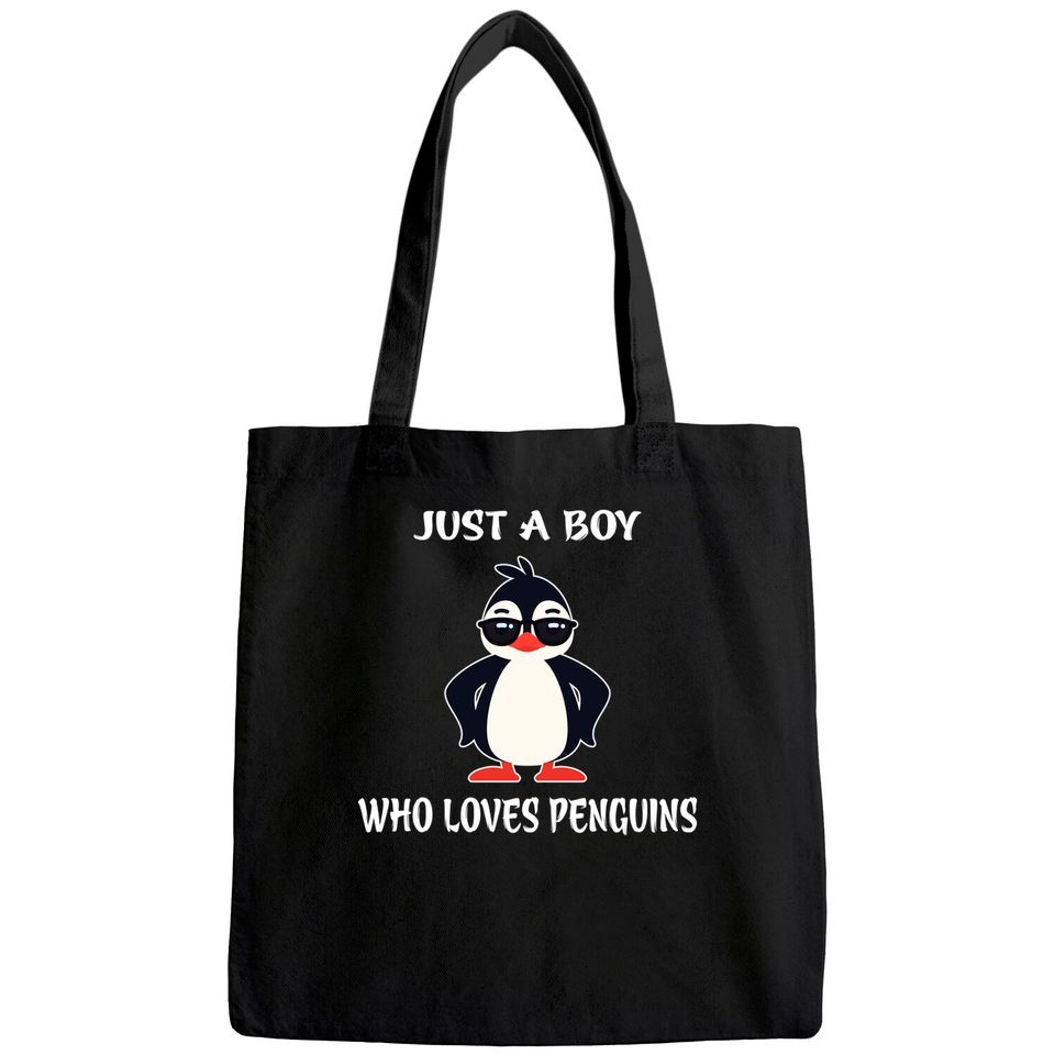 Just A Boy Who Loves Penguins Tote Bag