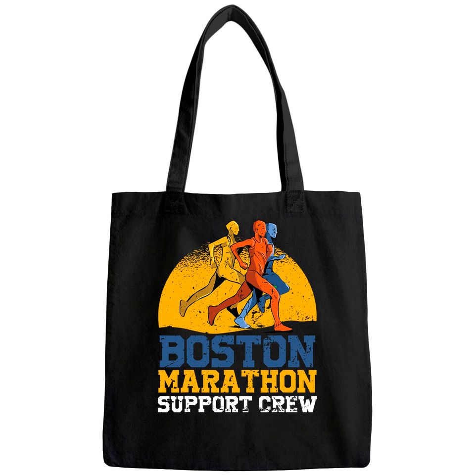 Boston 2021 Marathon Runner 26.2 Miles Support Crew Tote Bag