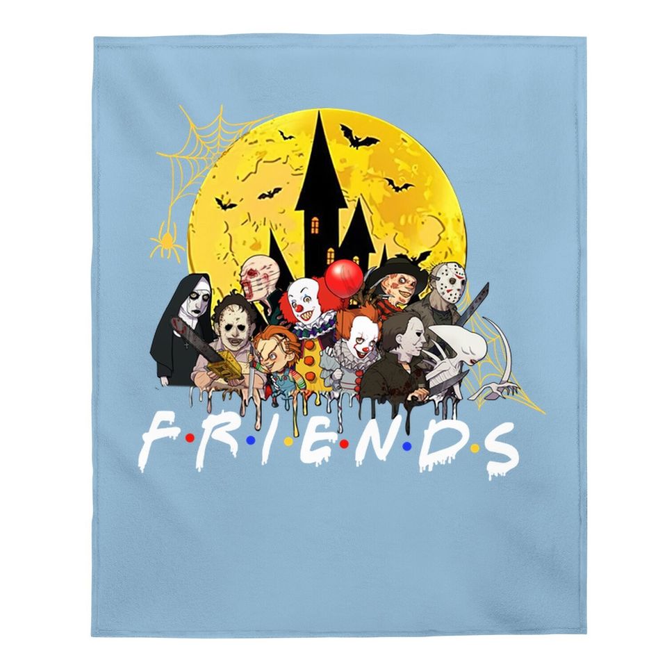 Horror Movie Friends Halloween 2021 Baby Blanket