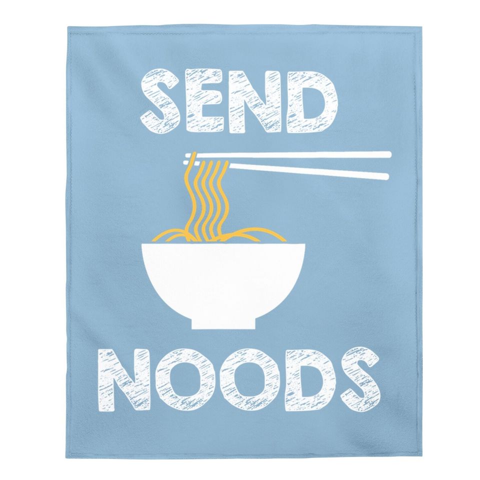 Send Noods Funny Noodle Pasta Baby Blanket
