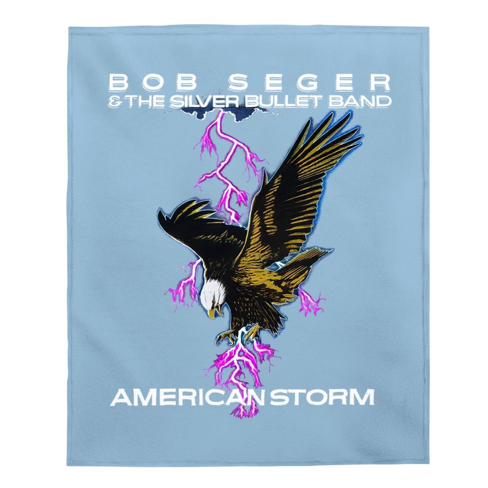 Bob Seger American Storm Tour 1986 Baby Blanket