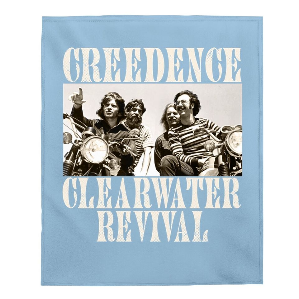 Creedence Clearwater Revival American Rock Band Bikes Photo Adult Short Sleeve Baby Blanket Graphic Baby Blanket