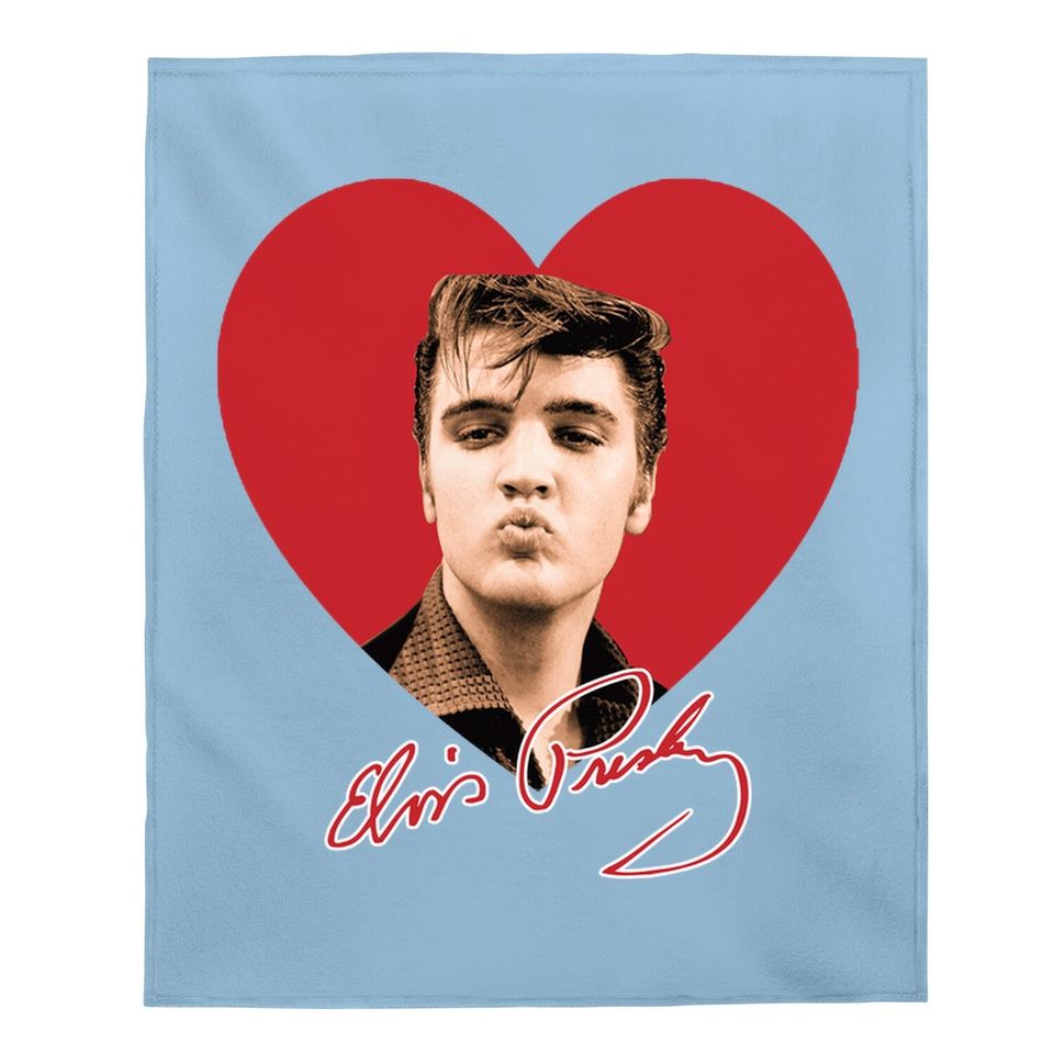 Elvis Smooches Baby Blanket