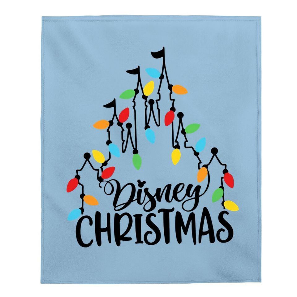 Christmas Disney Christmas Castle Family Matching Baby Blanket