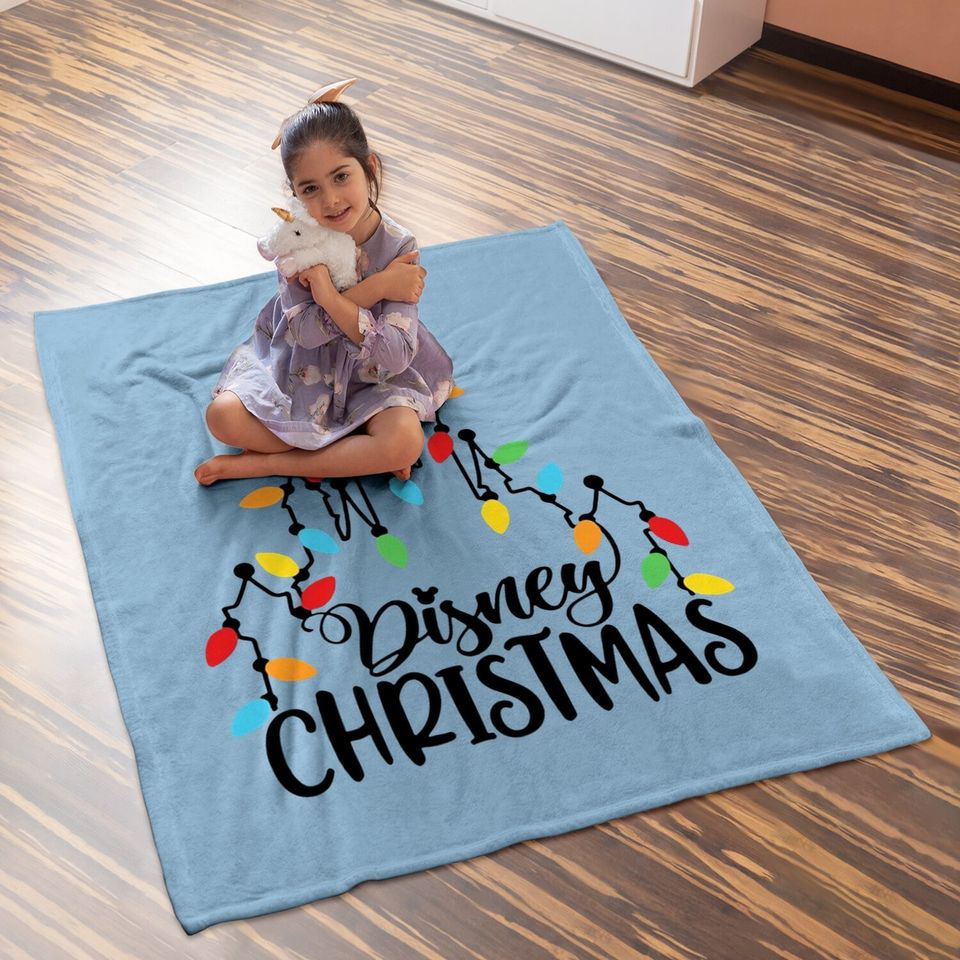 Christmas Disney Christmas Castle Family Matching Baby Blanket