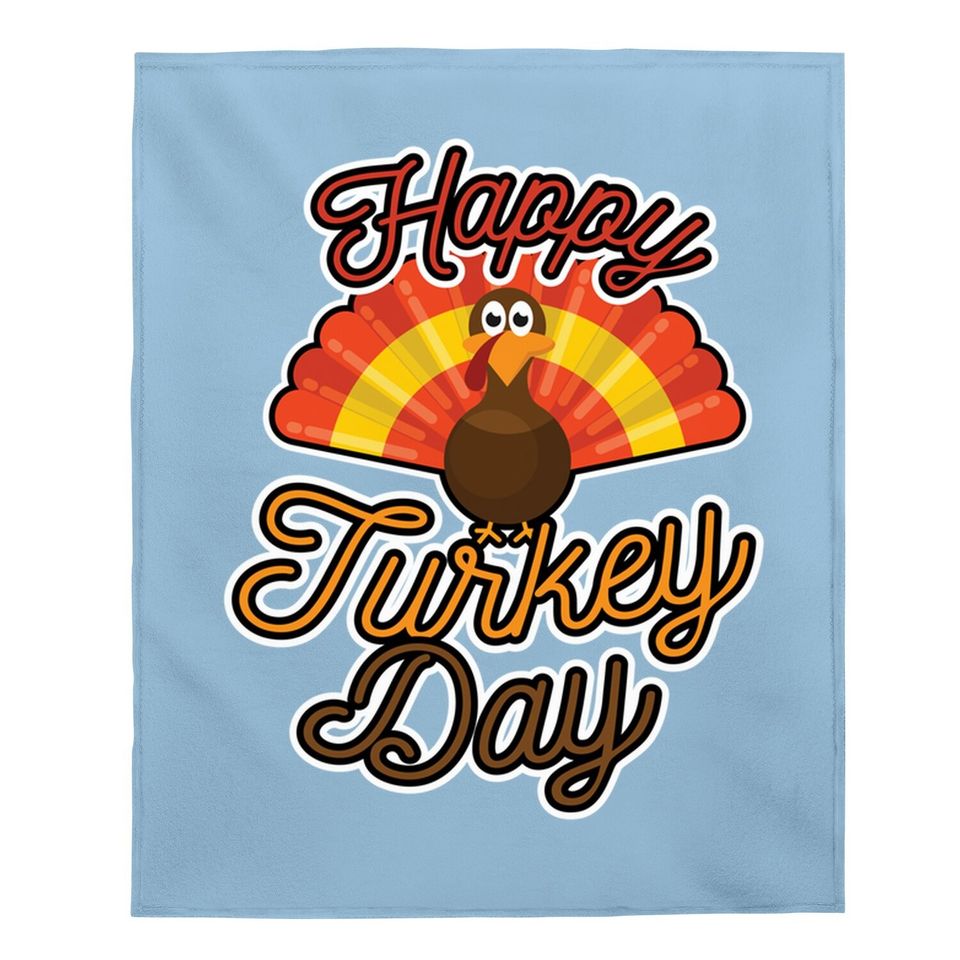 Happy Turkey Day Baby Blanket
