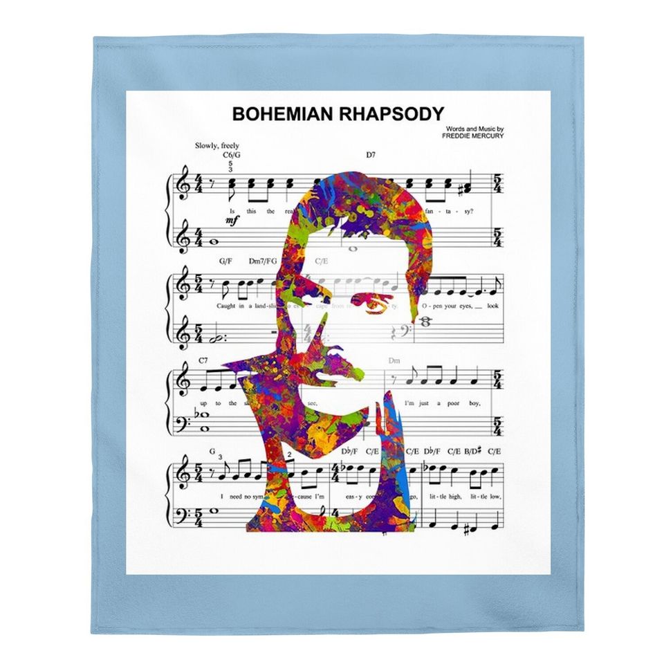 Freddie Mercury Music Baby Blanket