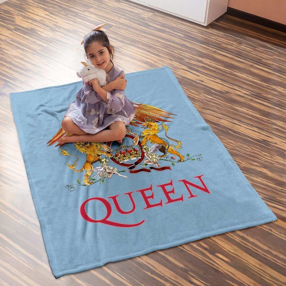 Queen Classic Crest Rock Band Baby Blanket