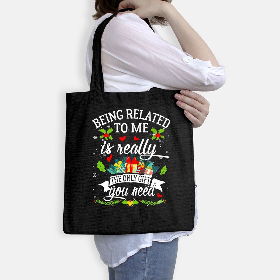 Being Related To Me Funny Christmas Family Pajamas Classic Bags