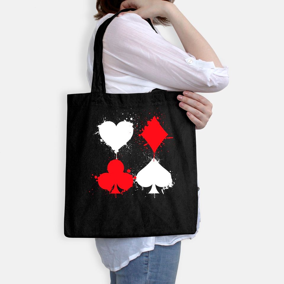Playing Cards Poker Heart Spade All In Club Tote Bag