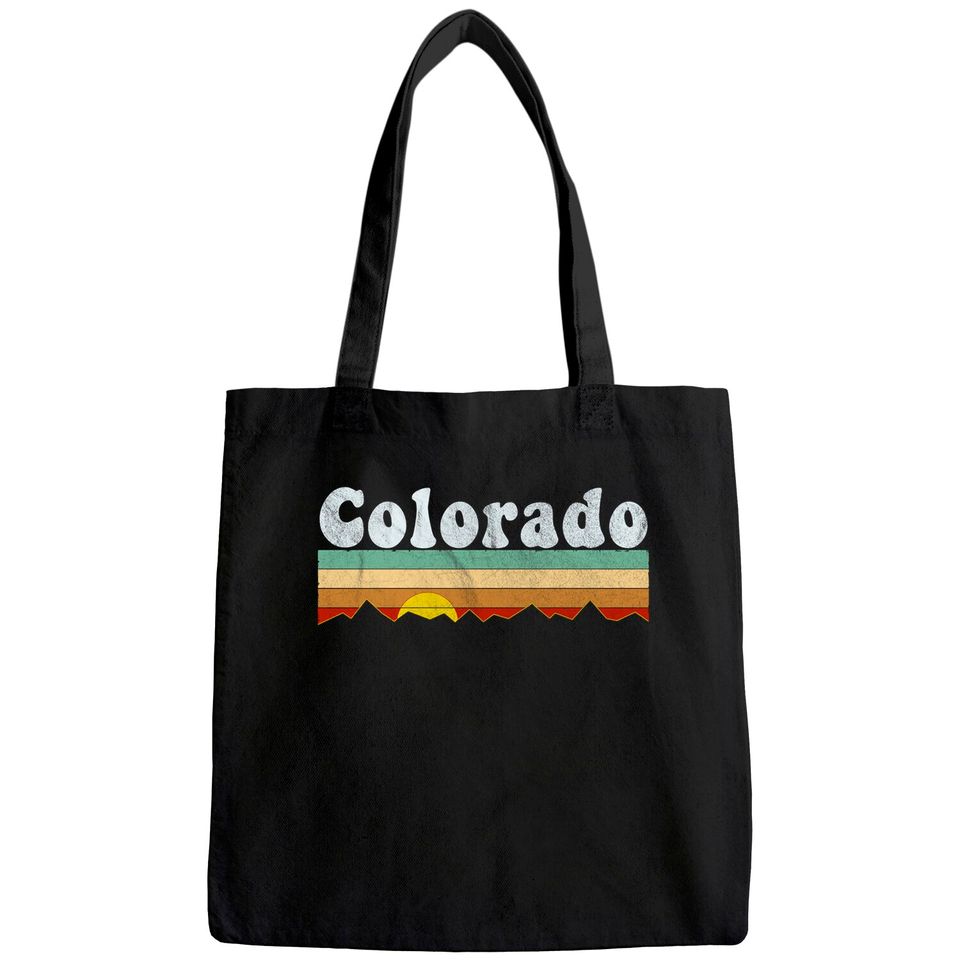 Vintage Retro 70s Colorado Tote Bag