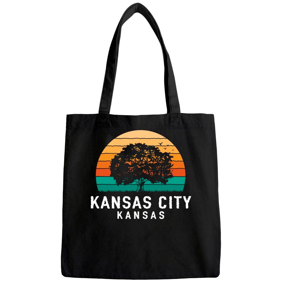 Kansas City Vintage Sunset Tote Bag