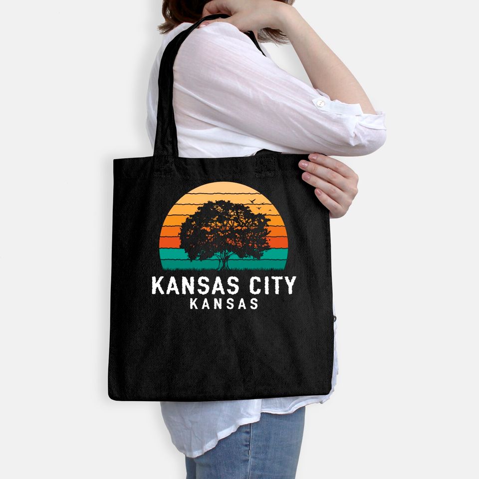 Kansas City Vintage Sunset Tote Bag