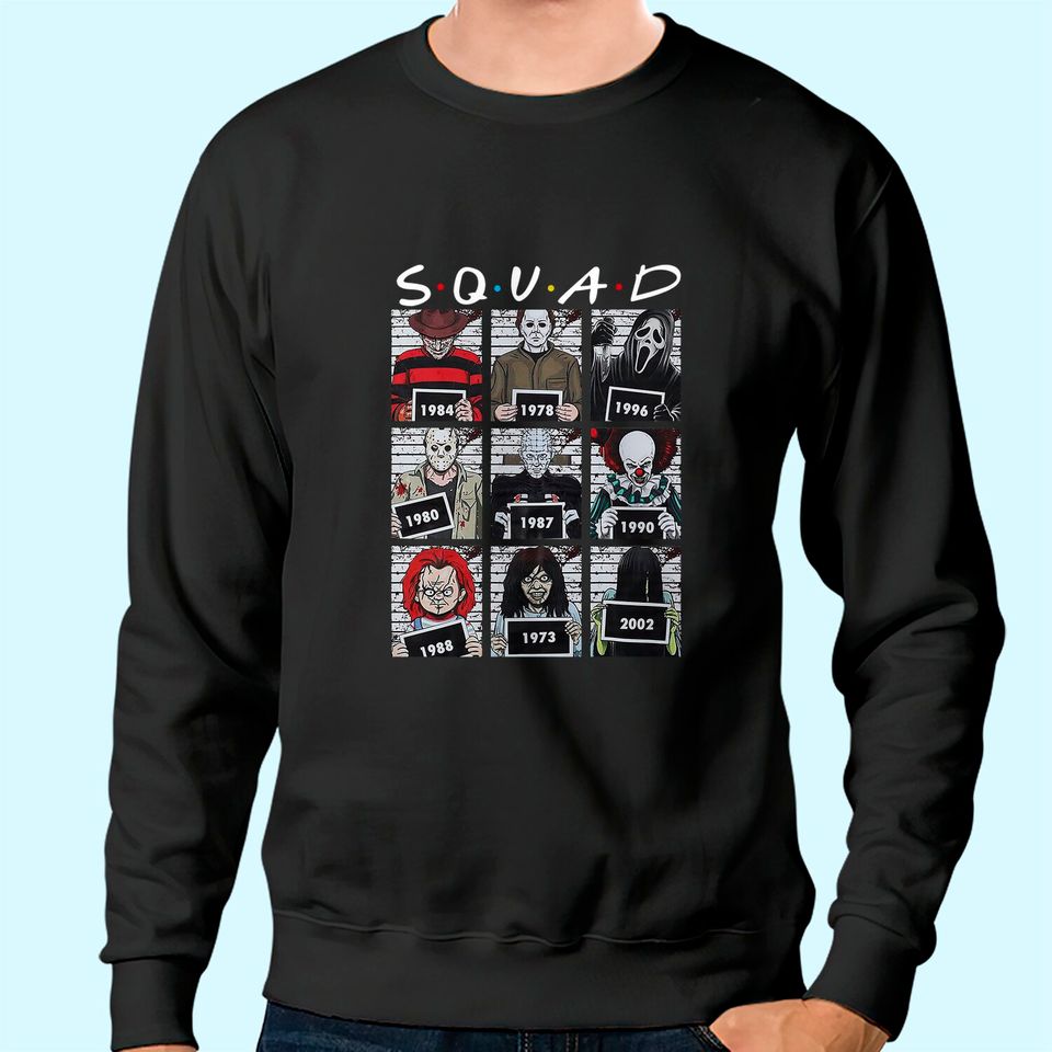 Halloween Squad Horror Movie Sweatshirt