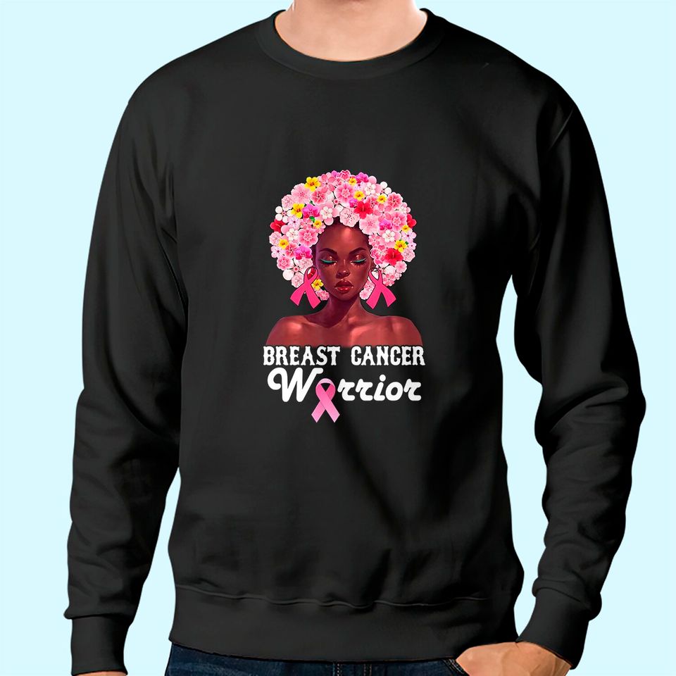 Black Breast Cancer Warrior Sweatshirt