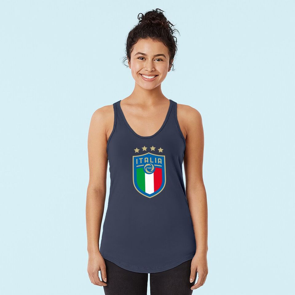 Italy Soccer Jersey Team 2021 Tank Top