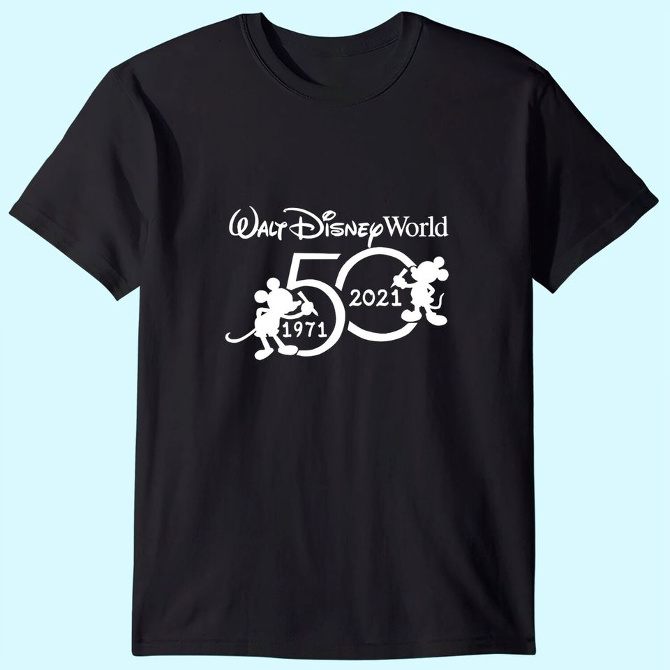 Disney Magic Kingdom 50th Anniversary Mickey Minnie Family T Shirt