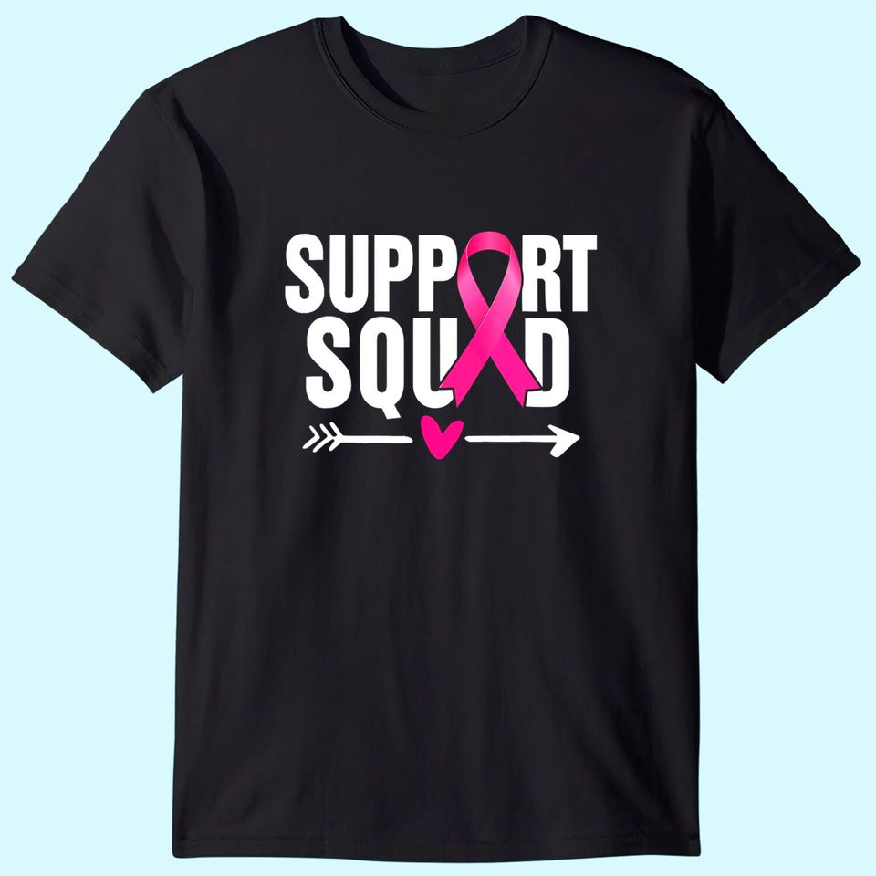 Breast Cancer Warrior Support Squad Breast Cancer Awareness T Shirt