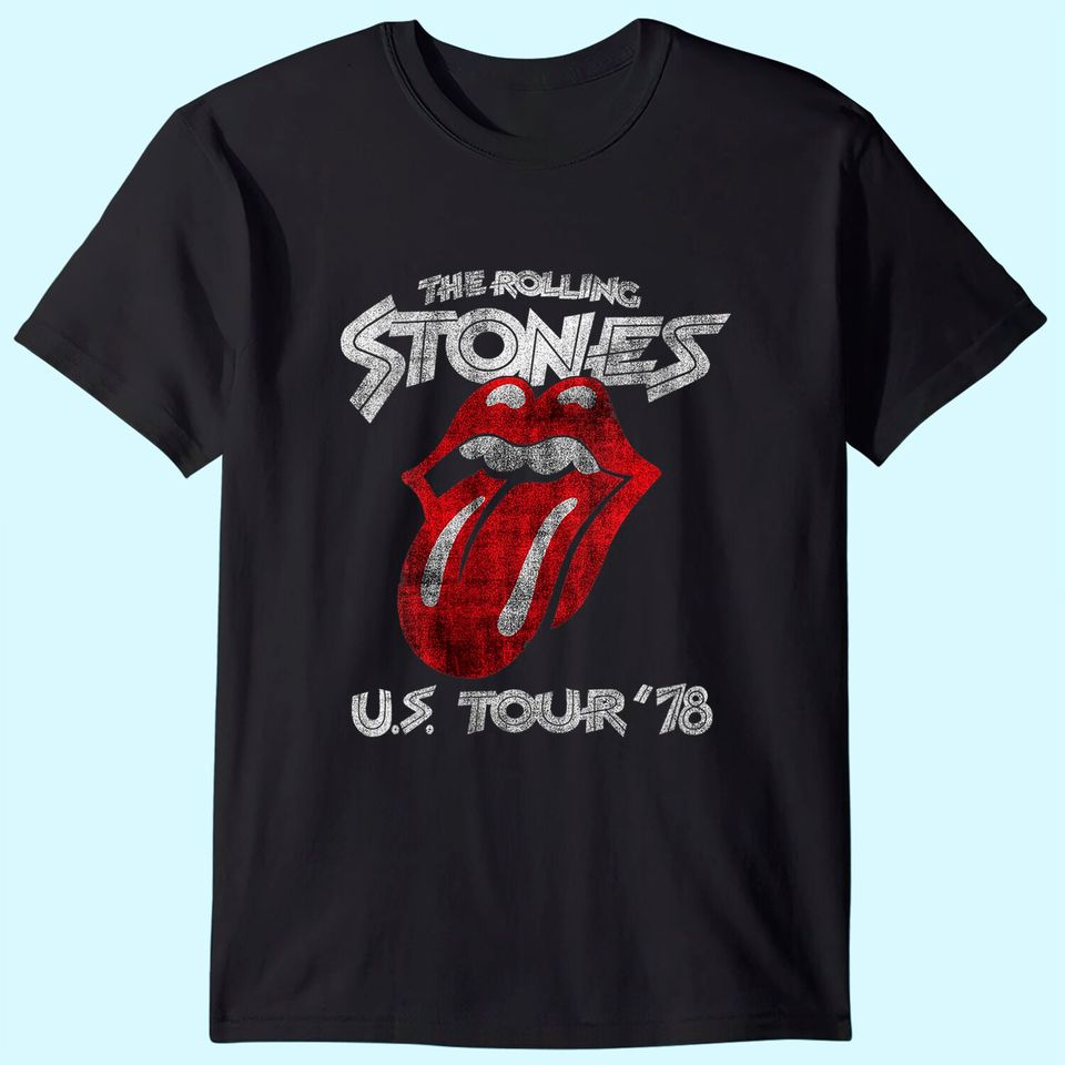 Rolling Stones Women's US Tour 78 V-Neck T-Shirt