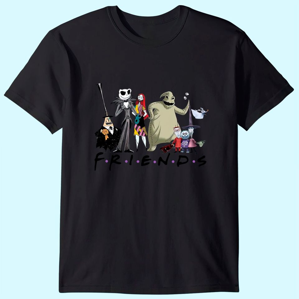 Nightmare Before Christmas Characters Friends Halloween T-Shirt