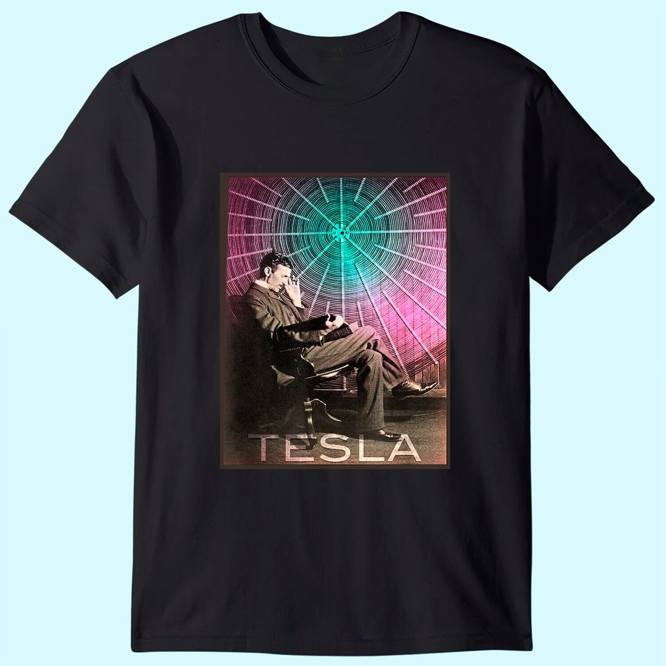 Nikola Tesla's AC Electricity Inspiring Science T Shirt