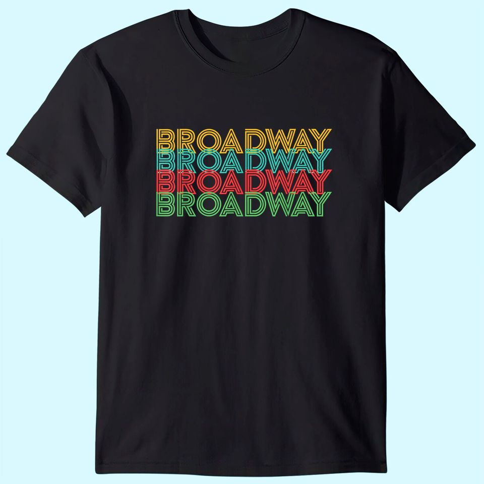 Retro Broadway Theatre Graphic Vintage T Shirt