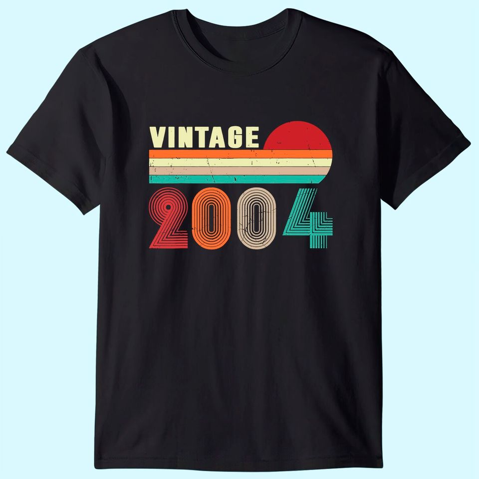 Vintage 2004 Funny 17 Years Old Boys and Girls 17th Birthday T-Shirt