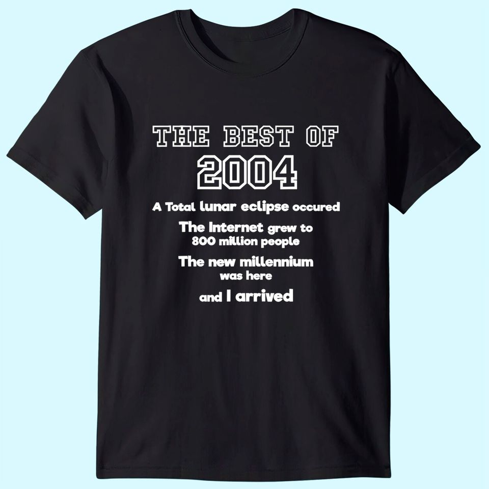 2004 17th birthday T shirt gift for 17 year old boys / girls T-Shirt