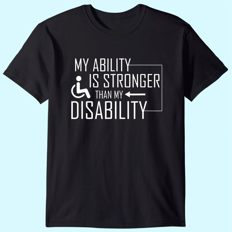 Funny Handicap Wheelchair Apparel Disability Amputee T-Shirt