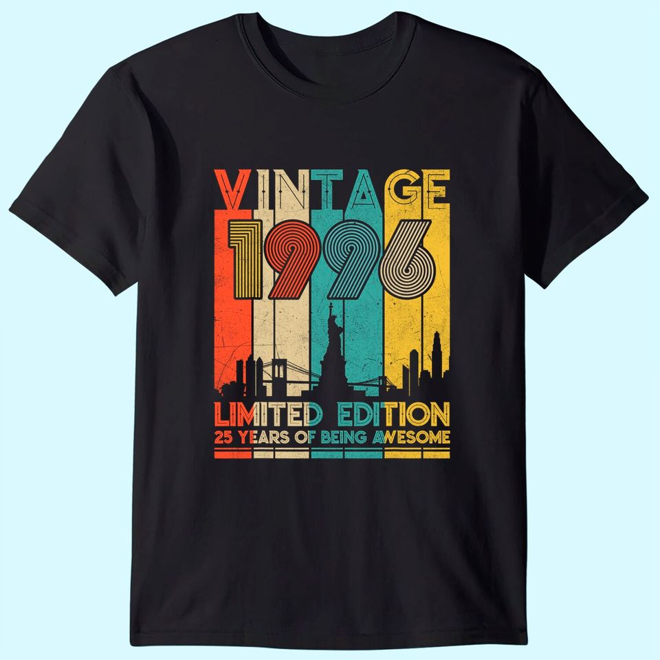 Vintage Made in 1996 Shirt - 25th Birthday T Shirt