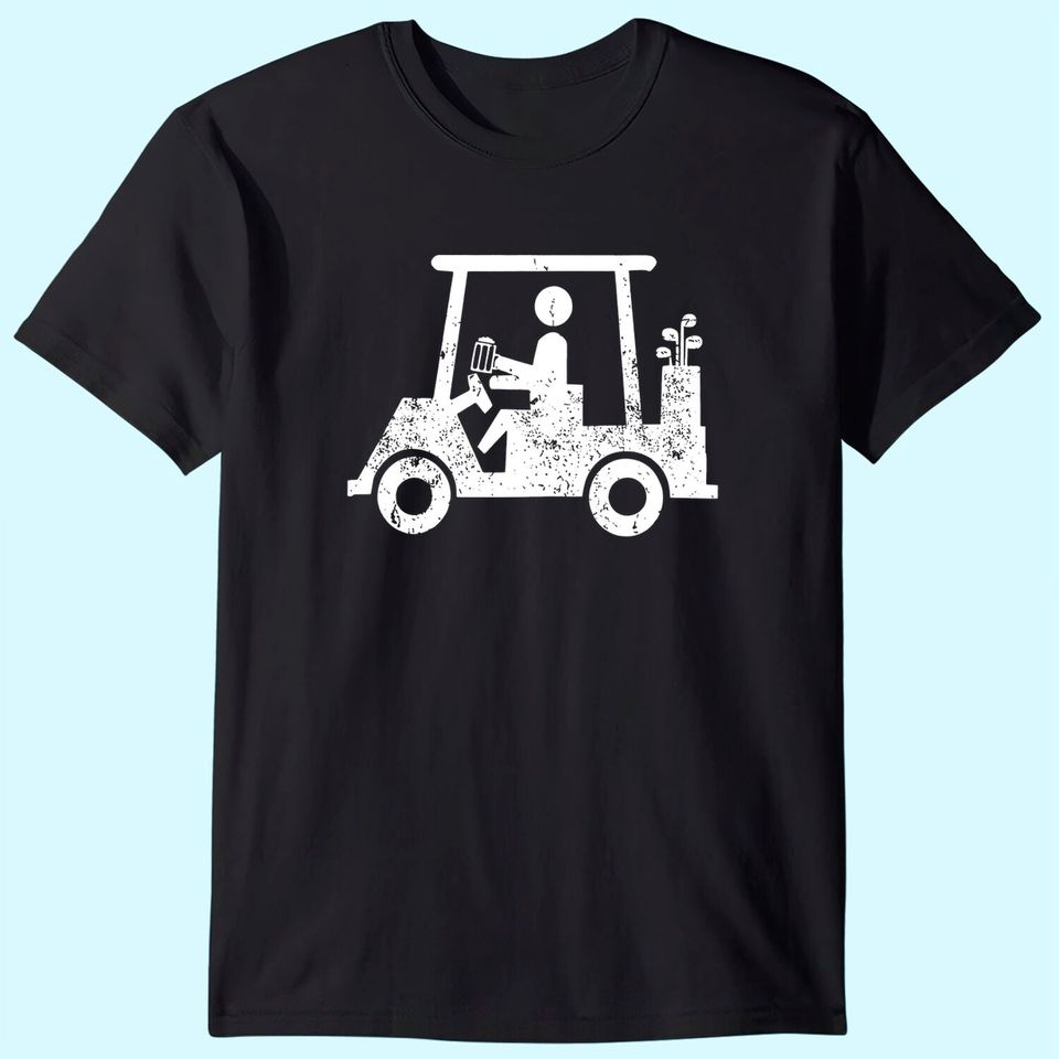 Golfer Holding Beer Funny Golf Outing T Shirt