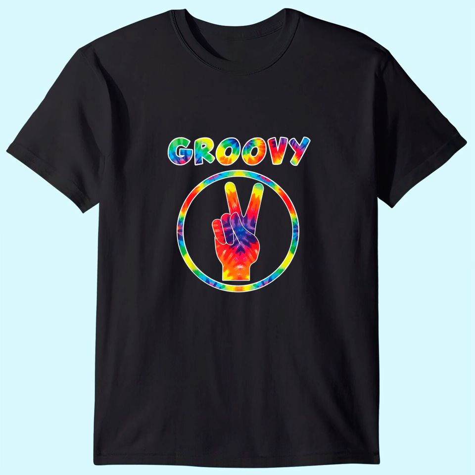 Groovy 70's Tie Dye Vintage Tee For Retro Party T Shirt