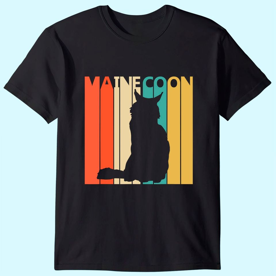 Vintage Maine Coon Cat T Shirt