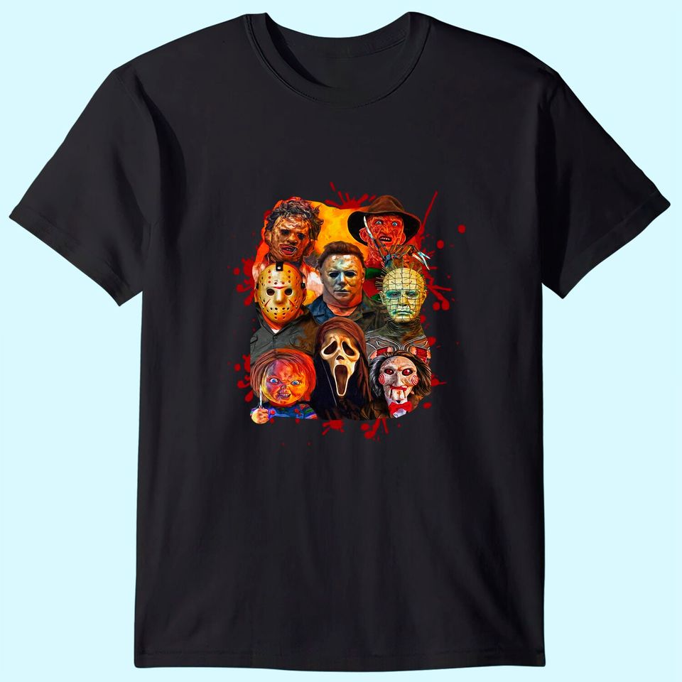 Horror Movie Killers Characters Friends Michael Myer Halloween 2021 T-Shirt