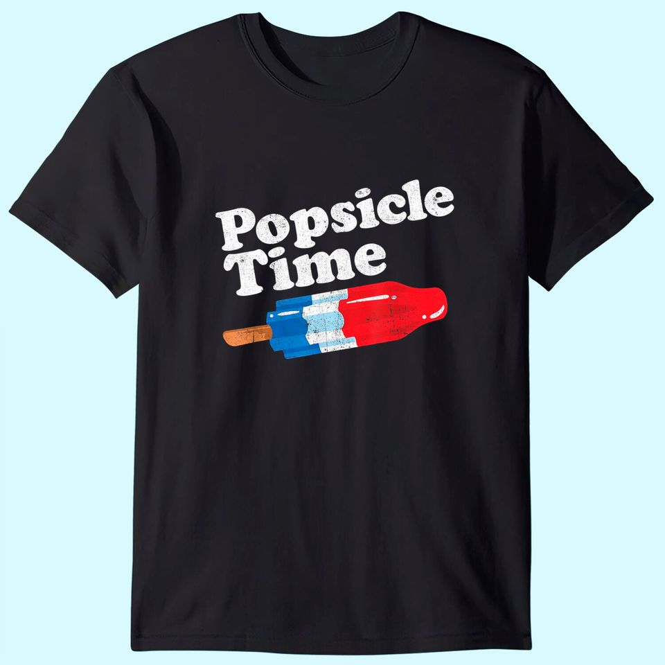 Summer Popsicle Time Funny Bomb Retro 80s Pop Vacation Gift T-Shirt