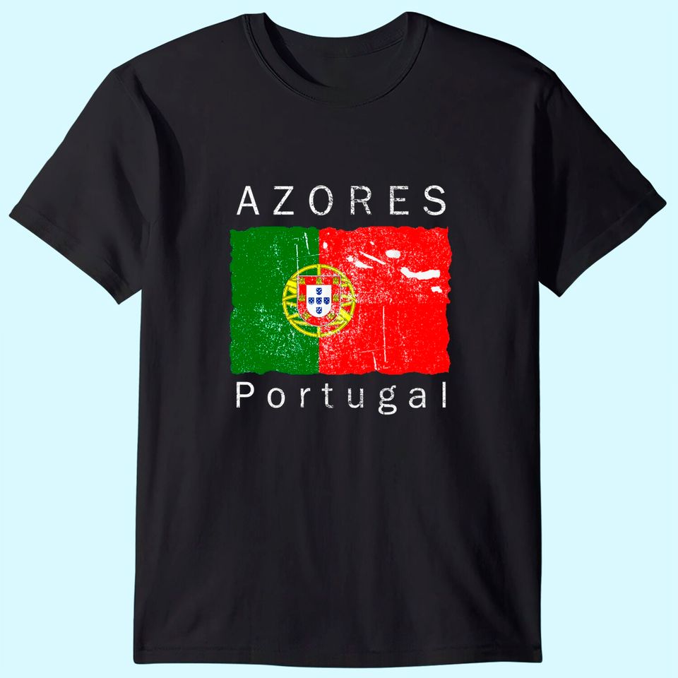 Azores Islands Portuguese Flag T Shirt I Love Portugal T Shirt