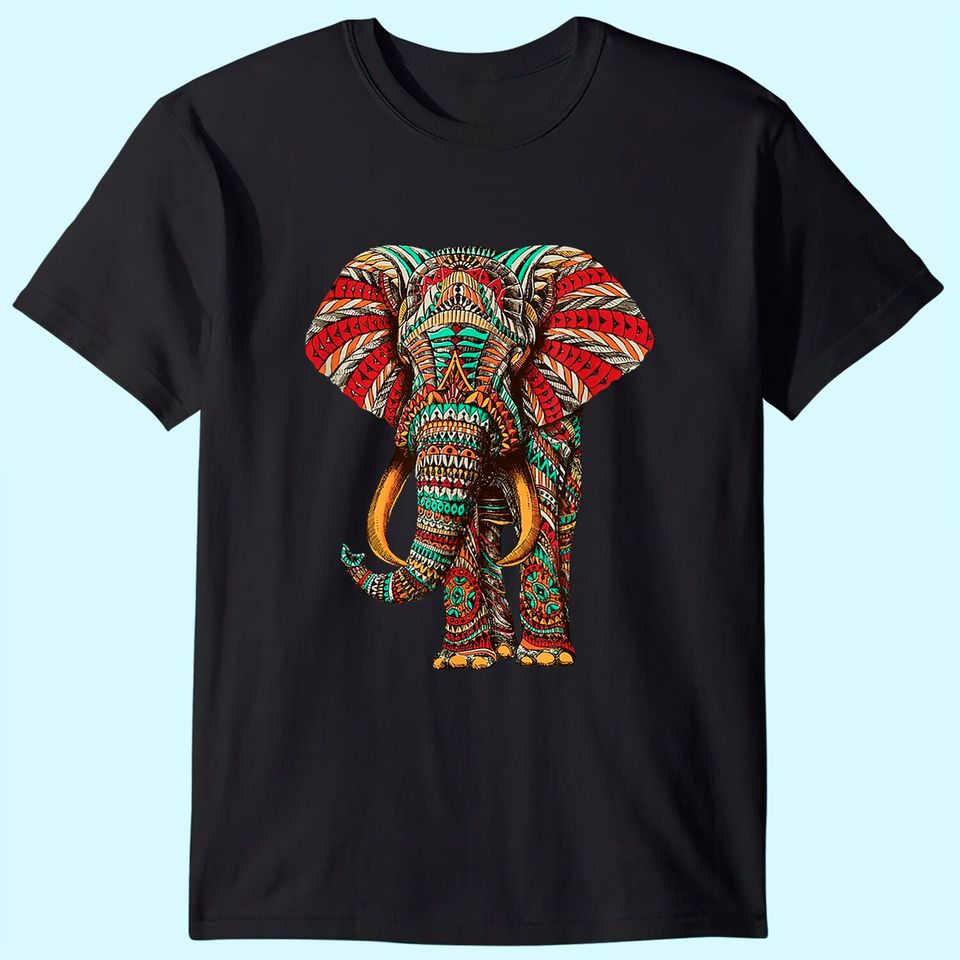 Henna Stylish Artistic Save The Elephants T Shirt