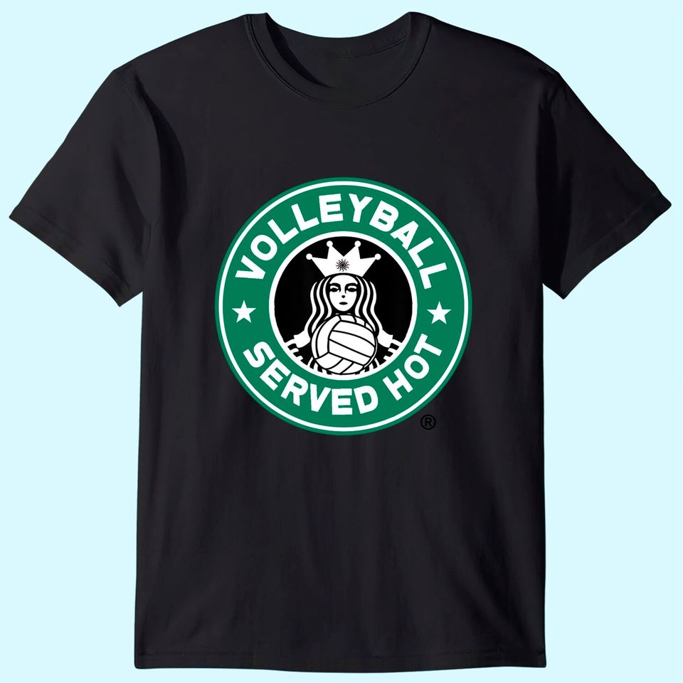 Funny Volleyball Logo Design T Shirt